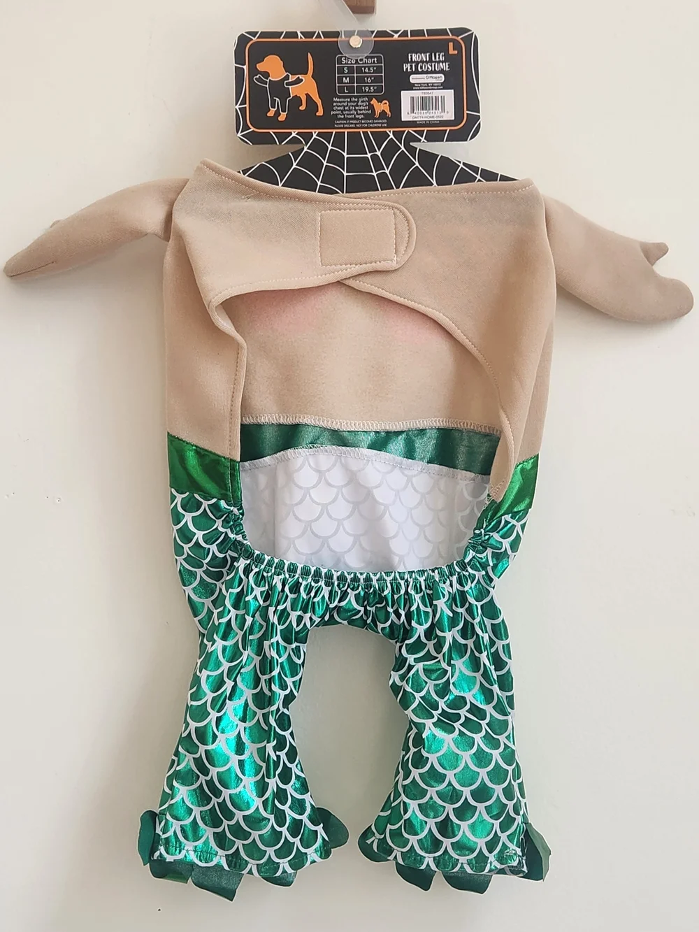 Throw Me A Bone Dog Halloween Costume Size L Mermaid Outfit